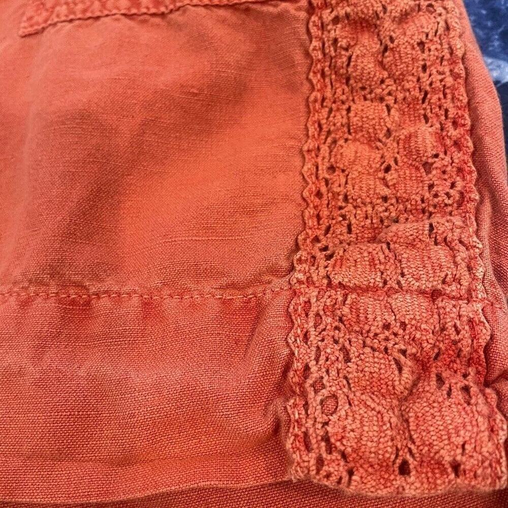Sundance Women's Crochet Lace Shorts Sz 16/18 Linen Cotton Blend Boho Vacation - Picture 10 of 10